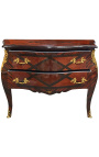 Inlaid Dresser Louis XV style with two drawers "Geometric patterns"