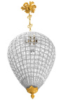 Οβάλ γυαλί πολυελαίου με μπρονζέ