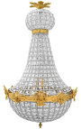 Lustre mongolfiere bronzový lustre s priehľadným sklom