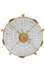 Ljuskrona mongolfiere bronskrona med klart glas