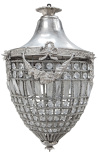 Big chandelier glass with silvered bronzes