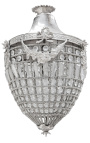 Гранд подвески люстр прозрачного стекла с серебро бронза