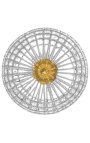 Kulljuskrona med klart glas och guldbrons