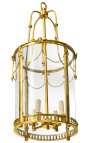Suuri Hall Lantern kullattu pronssi Louis XVI Style - 50 cm Ø - 13
