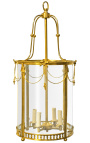 Большой фонарь лобби в золоченой бронзы стиле Louis XVI