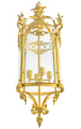 Stor Hall Lantern, Gilded Bronze Louis XV Stil - 40cm Ø - 11
