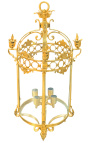 Grande lanterna da sala in bronzo dorato