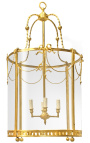 Duża latarnia z pozłacanego brązu przedpokój w stylu Ludwika XVI 50 cm