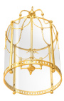Большой фонарь позолоченной бронзовой прихожей Louis XVI стиль 50 см