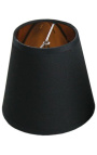 Златист и черен абажур към крушки с щипки, идеални за стенни лампи