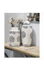 Vase "Thetys" emaljeret hvid keramik