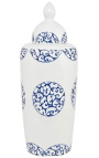 Vase "Thetys" emaljeret hvid keramik