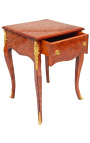 Louis XV style side table with marquetry