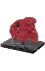 "Orgue" Coral Tubipora Musica muntat sobre una base de marbre negre