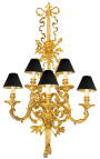 Gigantische bronzen wandlamp in Napoleon III stijl 120 cm