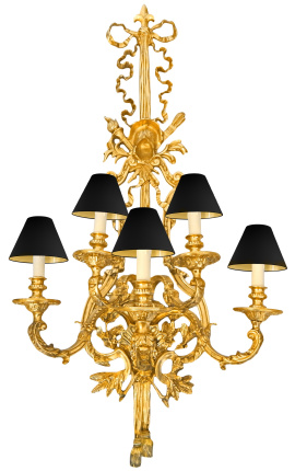 Gran lámpara de bronce en estilo Napoleón III 120 cm