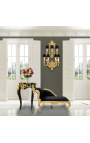 Large wall lamp in bronze Napoleon III style with 7 lamps