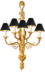 Bardzo duża lampa ścienna z brązu w stylu Napoleona III