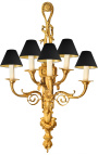 Zeer grote wandlamp brons Napoleon III stijl