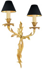 Vegglampe i bronse akantus blader Louis XV