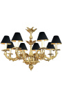 Grand lustre de style Louis XV Rocaille avec 8 bras