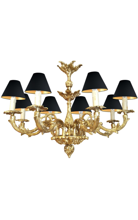 Grand chandelier Louis XV Rocaille style with 8 arms 