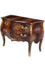 Barokna haljina u stilu leoparda Louis XV s 2 ladice i zlatne bronze