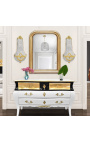  Baroque commode of Louis XV style white and black