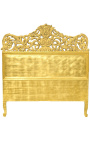 Barokní postel se zlatým dřevem