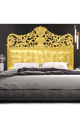 Tête de lit Baroque en bois dorée à la feuille