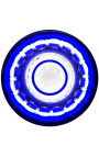 Duży niebieski krystal-charles X w stylu corderoy