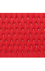 Μπαρόκ κεφαλάρι κρεβατιού ύφασμα κόκκινο βελούδο με στρας και ασημί ξύλο
