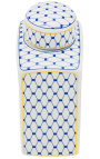 Декоративная урна "Akoub" из голубой и золотой эмалированной керамики, маленькая модель