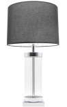 Lampada Théia in vetro e metallo argentato