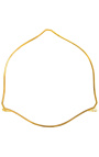 Mesa de guárridon Louis XIV Estilo de madera lacada blanca con bronces dorados.