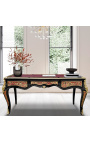 Stort executive-skrivbord i Napoleon III-stil med Boulle-intarsia