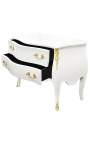 Baroka apvalks Louis XV stils balta un zelta bronzas