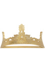 Bed canopy in wood gilded crown-shaped