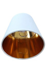 Gouden en witte lampshade voor clip-op bulbs perfect voor muurlicht