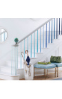 Ball of light blue glass staircase 
