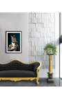 Empire Style Black Marble -pylväs kullattu pronssi