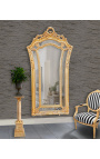 Colonna corinzia in marmo beige con bronzo dorato in stile Impero