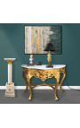 Lampă de masă cu bază de marmură neagră din bronz aurit