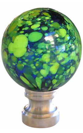 blown glass ball for banister multicolor style Murano