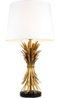 "Hera" lamp in brass-metaal met zwarte basis