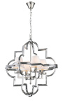 "Ulses" chandelier in silver-colored metal - Medium model