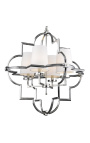 "Ulses" chandelier in silver-colored metal - Large model