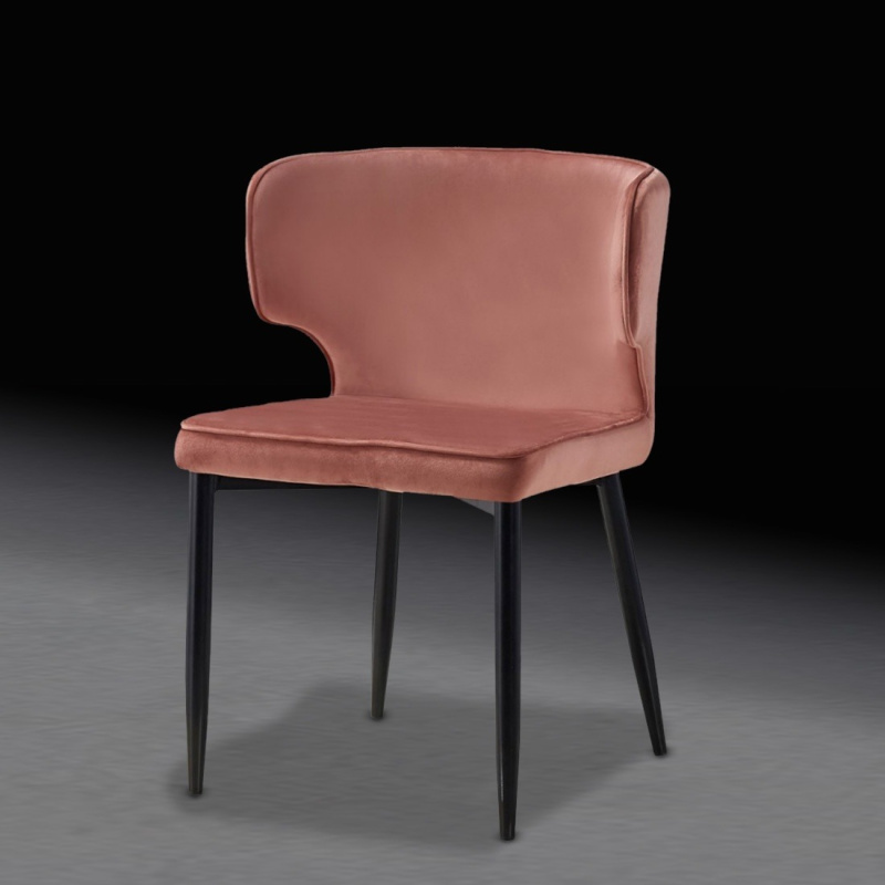 Alia Design Dining Chair In Pink, Dark Pink Leather Dining Chairs