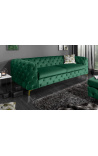 3-sitter "Rhea" sofa design Art Deco i emerald grønn velvet