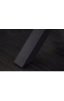 "Slovenčina" jedálenský stôl čierna oceľ a betón sivá keramická top180-220-260